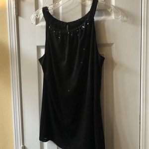 NWT Ann Taylor Dressy Tank with sequins & beads
